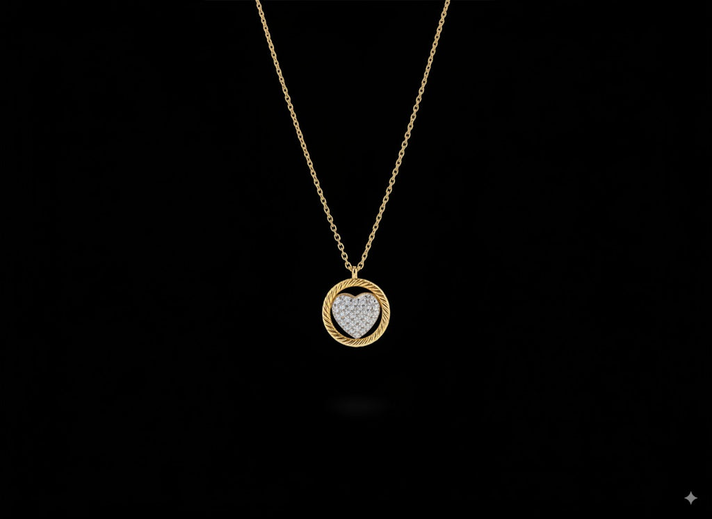 Cadena Corazón Redondo en ORO LAMINADO – SALODANNA