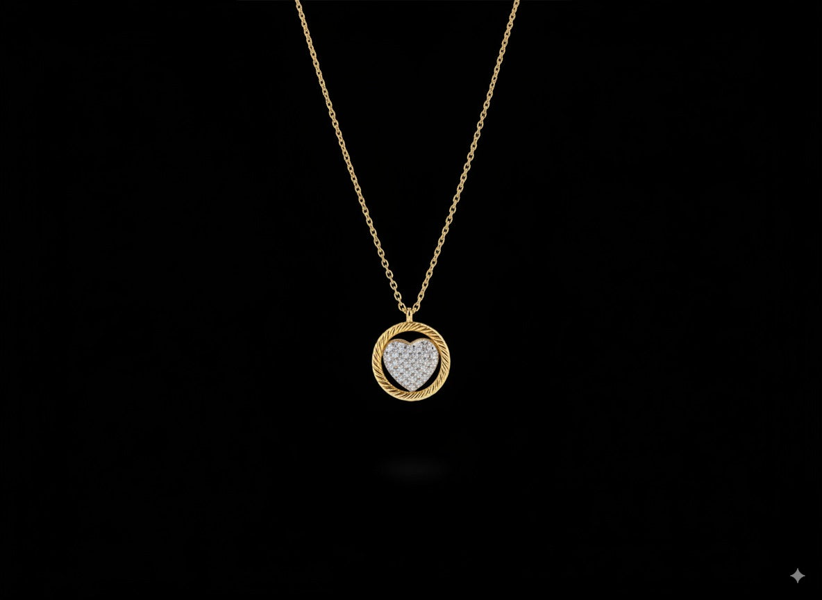 Cadena Corazón Redondo en ORO LAMINADO – SALODANNA