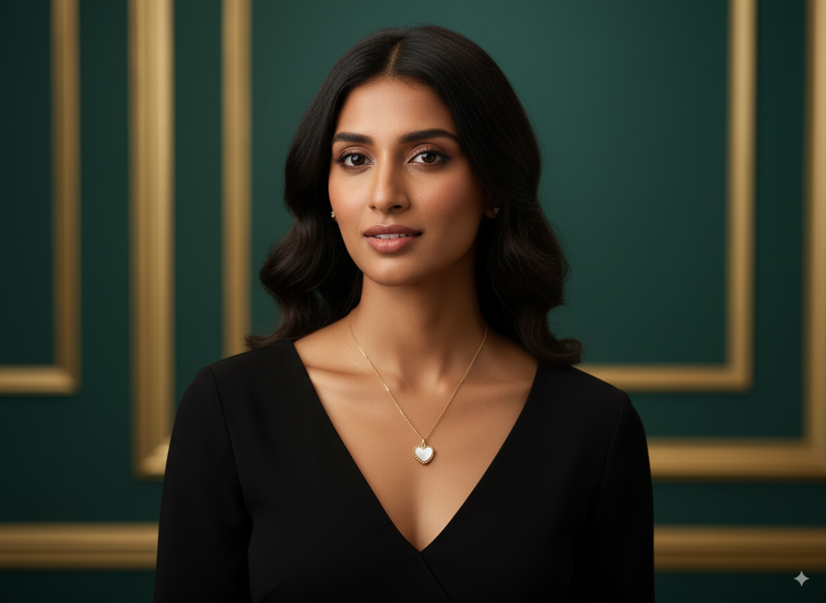 Cadena Corazón Blanco en ORO LAMINADO – SALODANNA