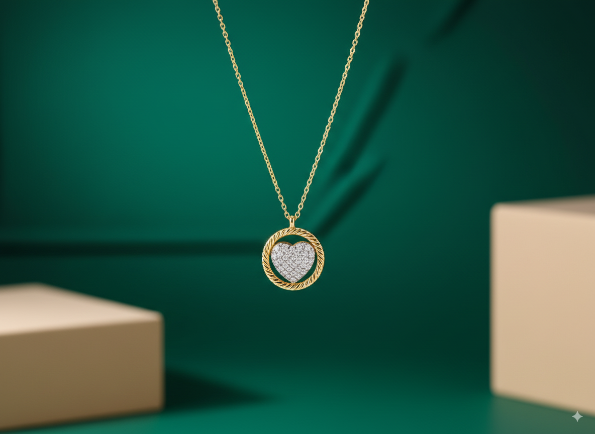 Cadena Corazón Redondo en ORO LAMINADO – SALODANNA