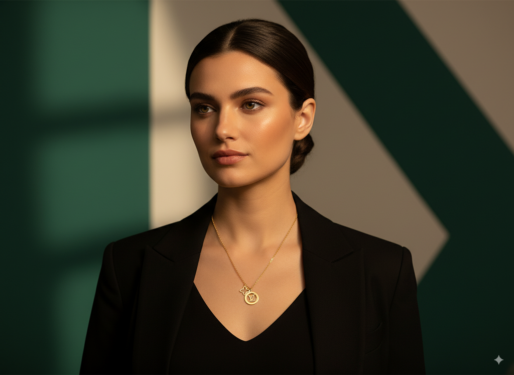 Cadena LV 2 Dijes en ORO LAMINADO – SALODANNA