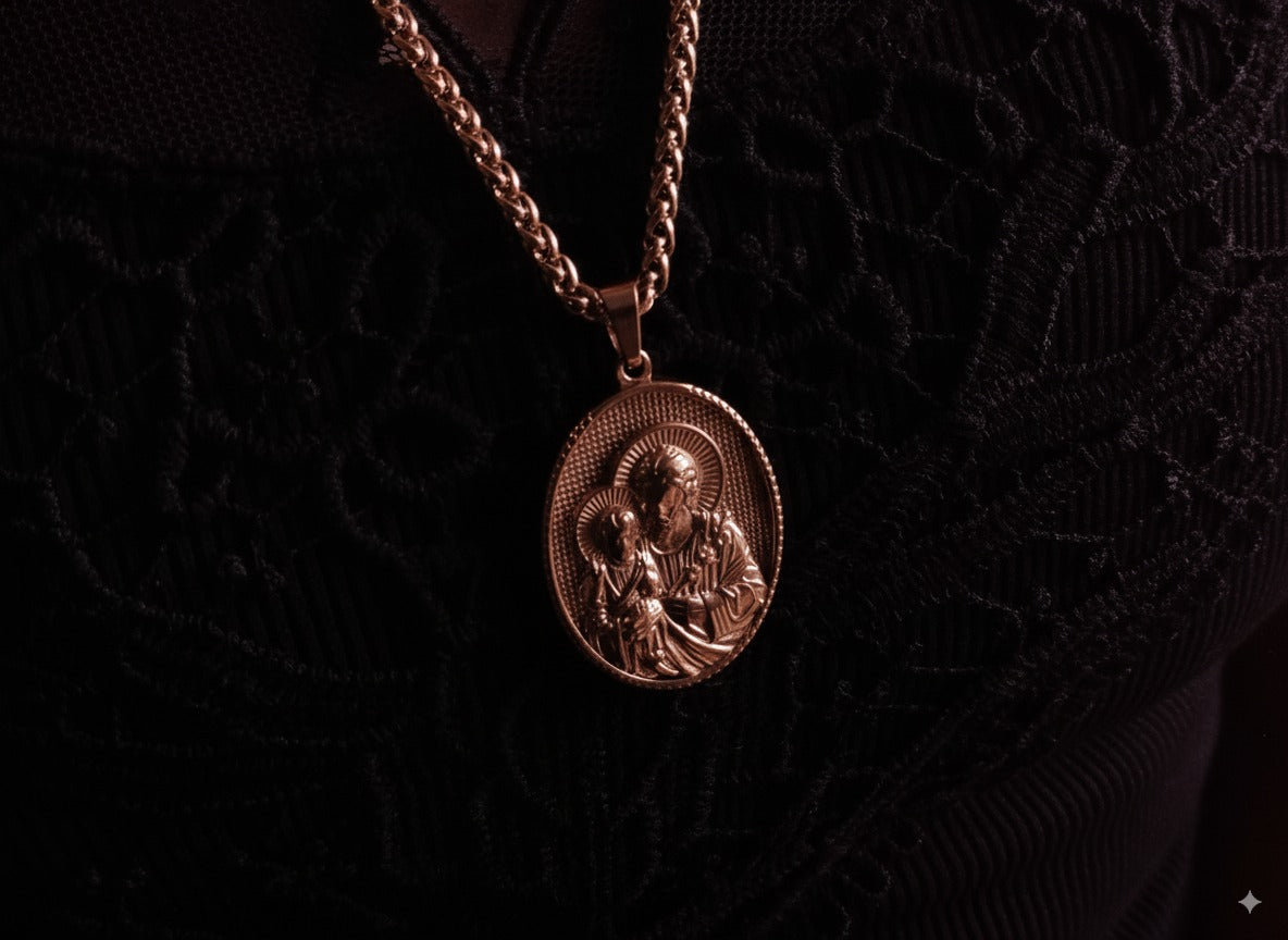 Cadena Trigo + Dije San José en ORO LAMINADO – SALODANNA