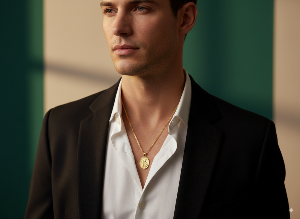 Cadena Trigo + Dije San José en ORO LAMINADO – SALODANNA